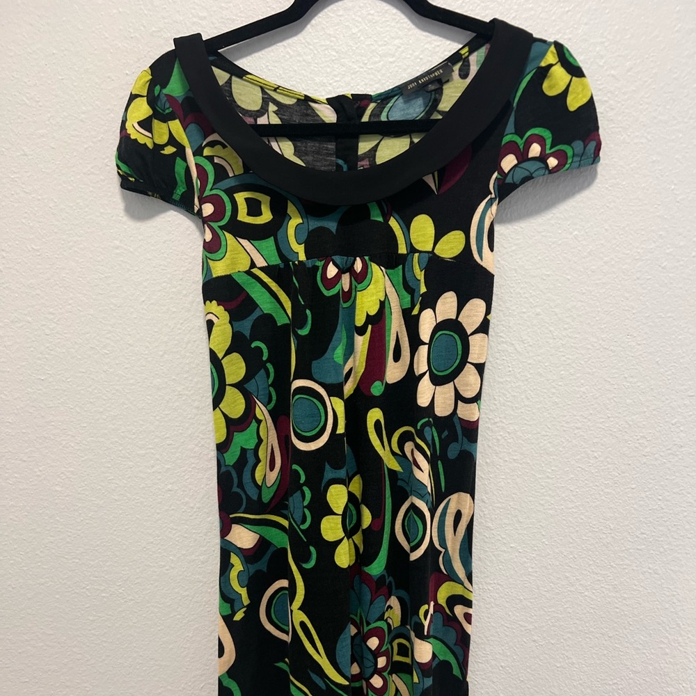 Jodi Kristopher Multicolored Mod Cap Sleeve Dress Size Small
